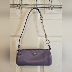 Coach Nolita Barrel Bag Lavender with Silver Accents